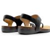 image:imageDREAM PAIRS Womens Comfortable Cork Footbed Arch Support Sandals Casual to Dressy Thong Walking Flat Sandals for SummerBlack