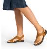 image:imageDREAM PAIRS Womens Comfortable Cork Footbed Arch Support Sandals Casual to Dressy Thong Walking Flat Sandals for SummerTan