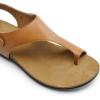 image:imageDREAM PAIRS Womens Comfortable Cork Footbed Arch Support Sandals Casual to Dressy Thong Walking Flat Sandals for SummerTan
