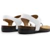 image:imageDREAM PAIRS Womens Comfortable Cork Footbed Arch Support Sandals Casual to Dressy Thong Walking Flat Sandals for SummerWhite
