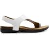 image:imageDREAM PAIRS Womens Comfortable Cork Footbed Arch Support Sandals Casual to Dressy Thong Walking Flat Sandals for SummerWhite