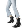 image:imageDREAM PAIRS Womens Cowboy Ankle Boots Western Booties Low Heel Pointed Toe Cowgirl BootsBlack