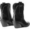 image:imageDREAM PAIRS Womens Cowboy Ankle Boots Western Booties Low Heel Pointed Toe Cowgirl BootsBlack
