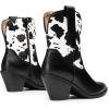 image:imageDREAM PAIRS Womens Cowboy Ankle Boots Western Booties Low Heel Pointed Toe Cowgirl BootsBlackCow