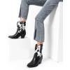 image:imageDREAM PAIRS Womens Cowboy Ankle Boots Western Booties Low Heel Pointed Toe Cowgirl BootsBlackCow