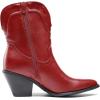 image:imageDREAM PAIRS Womens Cowboy Ankle Boots Western Booties Low Heel Pointed Toe Cowgirl BootsRed