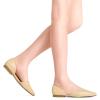 image:imageDREAM PAIRS Womens Elegant Dressy Flats Shoes Pointed Toe Casual Comfort Slip on Walking Flats for WomenNude