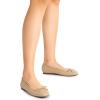image:imageDREAM PAIRS Womens Flats Square Toe Ballet Flats Comfortable Casual Ballerina Flat Dress Shoes with Bow Suitable for Dressy Business Casual Work OfficeNude