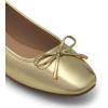 image:imageDREAM PAIRS Womens Flats Square Toe Ballet Flats Comfortable Casual Ballerina Flat Dress Shoes with Bow Suitable for Dressy Business Casual Work OfficeGold