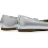 image:imageDREAM PAIRS Womens Flats Square Toe Ballet Flats Comfortable Casual Ballerina Flat Dress Shoes with Bow Suitable for Dressy Business Casual Work OfficeSilver
