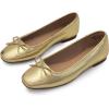 image:imageDREAM PAIRS Womens Flats Square Toe Ballet Flats Comfortable Casual Ballerina Flat Dress Shoes with Bow Suitable for Dressy Business Casual Work OfficeGold