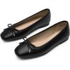image:imageDREAM PAIRS Womens Flats Square Toe Ballet Flats Comfortable Casual Ballerina Flat Dress Shoes with Bow Suitable for Dressy Business Casual Work OfficeBlack