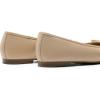 image:imageDREAM PAIRS Womens Flats Square Toe Ballet Flats Comfortable Casual Ballerina Flat Dress Shoes with Bow Suitable for Dressy Business Casual Work OfficeNude