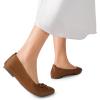 image:imageDREAM PAIRS Womens Foldable Flats Shoes Pointed Toe Ballet Flats Bowknot Comfort Slip on Dress ShoesBrown