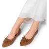 image:imageDREAM PAIRS Womens Foldable Flats Shoes Pointed Toe Ballet Flats Bowknot Comfort Slip on Dress ShoesBrown