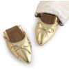 image:imageDREAM PAIRS Womens Foldable Flats Shoes Pointed Toe Ballet Flats Bowknot Comfort Slip on Dress ShoesGold