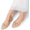 image:imageDREAM PAIRS Womens Foldable Flats Shoes Pointed Toe Ballet Flats Bowknot Comfort Slip on Dress ShoesNude