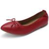image:imageDREAM PAIRS Womens Foldable Flats Shoes Pointed Toe Ballet Flats Bowknot Comfort Slip on Dress ShoesRed