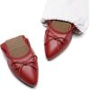image:imageDREAM PAIRS Womens Foldable Flats Shoes Pointed Toe Ballet Flats Bowknot Comfort Slip on Dress ShoesRed