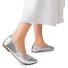 image:imageDREAM PAIRS Womens Foldable Flats Shoes Pointed Toe Ballet Flats Bowknot Comfort Slip on Dress ShoesSilver