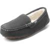 image:imageDREAM PAIRS Womens Fuzzy House Slippers Cozy Faux Fur Micro Suede Moccasins Slip on Loafer Shoes for Indoor and OutdoorGrey