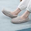 image:imageDREAM PAIRS Womens Fuzzy House Slippers Cozy Faux Fur Micro Suede Moccasins Slip on Loafer Shoes for Indoor and OutdoorLight Grey