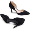 image:imageDREAM PAIRS Womens High Heel Closed Toe PumpsBlacksuede