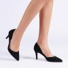 image:imageDREAM PAIRS Womens High Heel Closed Toe PumpsBlacksuede