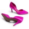 image:imageDREAM PAIRS Womens High Heel Closed Toe PumpsHot Pinksatin