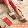 image:imageDREAM PAIRS Womens House Slippers Indoor Fuzzy Fluffy Furry Cozy Home Bedroom Comfy Winter Cute Warm Outdoor Shoes FuzzyEasyChesnut
