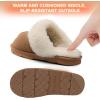 image:imageDREAM PAIRS Womens House Slippers Indoor Fuzzy Fluffy Furry Cozy Home Bedroom Comfy Winter Cute Warm Outdoor Shoes FuzzyEasyChesnut
