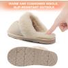 image:imageDREAM PAIRS Womens House Slippers Indoor Fuzzy Fluffy Furry Cozy Home Bedroom Comfy Winter Cute Warm Outdoor Shoes FuzzyEasySand