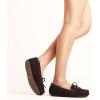 image:imageDREAM PAIRS Womens House Slippers Indoor Outdoor Moccasin Fuzzy Fluffy Furry Loafers Suede Leather Warm ShoesBrown