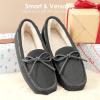 image:imageDREAM PAIRS Womens House Slippers Indoor Outdoor Moccasin Fuzzy Fluffy Furry Loafers Suede Leather Warm ShoesGrey