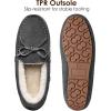 image:imageDREAM PAIRS Womens House Slippers Indoor Outdoor Moccasin Fuzzy Fluffy Furry Loafers Suede Leather Warm ShoesGrey