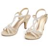 image:imageDREAM PAIRS Womens Kitten Heels Open Toe Stilettos Rhinestone Heels for Dressy WeddingGold