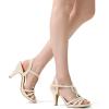 image:imageDREAM PAIRS Womens Kitten Heels Open Toe Stilettos Rhinestone Heels for Dressy WeddingGold