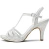 image:imageDREAM PAIRS Womens Kitten Heels Open Toe Stilettos Rhinestone Heels for Dressy WeddingSilver