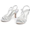 image:imageDREAM PAIRS Womens Kitten Heels Open Toe Stilettos Rhinestone Heels for Dressy WeddingSilver