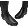 image:imageDREAM PAIRS Womens Knee High Boots Platform Chunky Heel Thigh High Fashion Over The Knee Boots SDOB2407WBlackpu