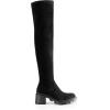 image:imageDREAM PAIRS Womens Knee High Boots Platform Over The Knee High Chunky Heel Fashion Boots for WomenBlacksuede