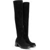 image:imageDREAM PAIRS Womens Knee High Boots Platform Over The Knee High Chunky Heel Fashion Boots for WomenBlacksuede