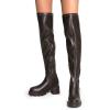 image:imageDREAM PAIRS Womens Knee High Boots Platform Over The Knee High Chunky Heel Fashion Boots for WomenBrownpu