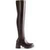 image:imageDREAM PAIRS Womens Knee High Boots Platform Over The Knee High Chunky Heel Fashion Boots for WomenBrownpu