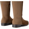 image:imageDREAM PAIRS Womens KneeHigh Boots Comfortable Flat Low Heel Round Toe Stretchy Suede Slouch Boots with Side ZipperBrownsuede