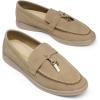 image:imageDREAM PAIRS Womens Loafers Suede Loafer Slipon Comfortable Casual Dressy Business Work Shoes with Arch SupportApricot