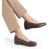 image:imageDREAM PAIRS Womens Low Wedges Heels Pumps Comfortable Slipon Round Toe Dress Work Shoes for Office BusinessBrown