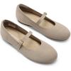 image:imageDREAM PAIRS Womens Mary Jane Ballet Flat Shoes Dressy Foldable Knit Flats with Arch Support Comfortable for Casual Work OfficeNude