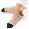 image:imageDREAM PAIRS Womens Mary Jane Ballet Flat Shoes Dressy Foldable Knit Flats with Arch Support Comfortable for Casual Work OfficeNudeBlack