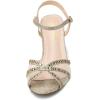 image:imageDREAM PAIRS Womens Nina Low Heel Pump Sandals150gold